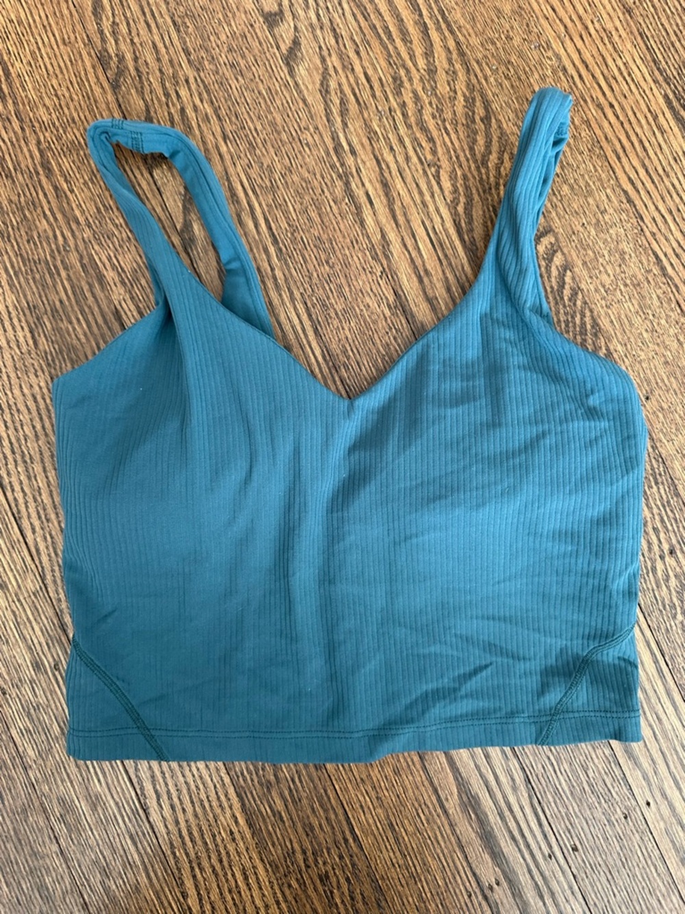 Lululemon Ribbed Align Crop Tank Top - Teal